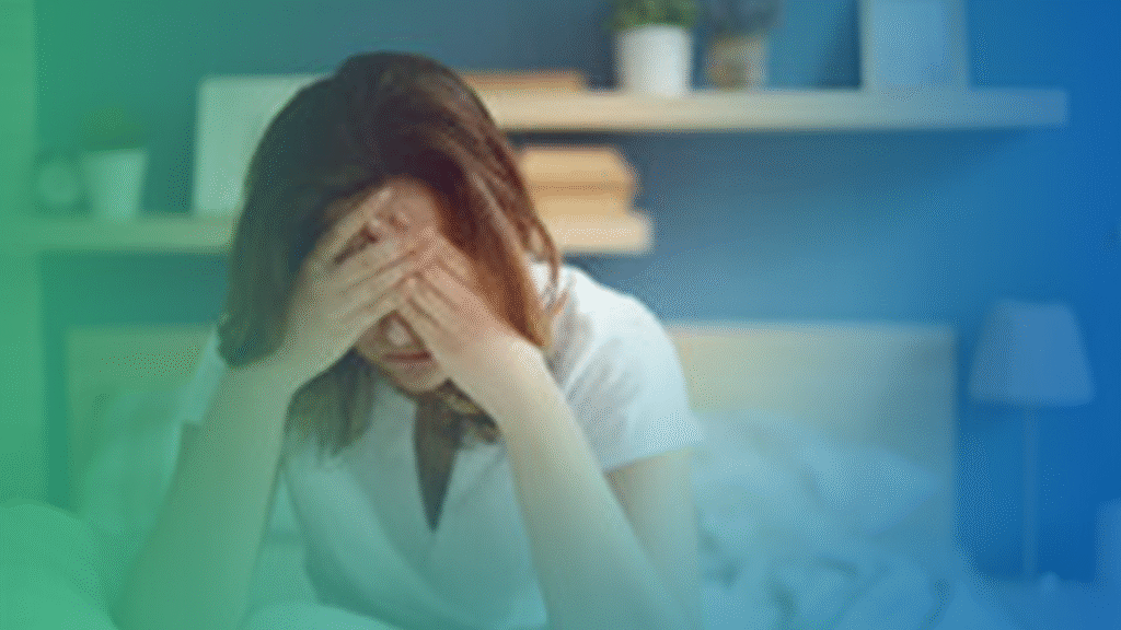 Clarity guide for fatigue, hormones, and brain fog; reviewing lab results; woman feeling tired; physician-backed health guide